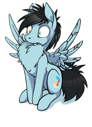 Size: 872x1200 | Tagged: safe, artist:arctic-fox, derpibooru import, oc, oc only, pegasus, pony, behaving like a bird, chest fluff, heterochromia, impossibly large chest fluff, peacocking, simple background, solo, transparent background