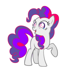 Size: 1152x1152 | Tagged: safe, artist:motownwarrior01, derpibooru import, oc, oc only, oc:enchantment, robot, implied pinkie pie, implied rarity, implied twilight sparkle, recolor, simple background, solo, transparent background