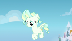 Size: 1920x1080 | Tagged: safe, derpibooru import, screencap, vapor trail, pony, top bolt, filly, solo, younger