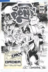 Size: 1054x1600 | Tagged: safe, artist:andypriceart, derpibooru import, idw, accord, discord, accord (arc), chaos theory (arc), conclusion: and chaos into the order came, spoiler:comic, spoiler:comic50, cover, dr jekyll and mr hyde, equestria daily