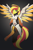 Size: 3375x5175 | Tagged: safe, artist:drawponies, derpibooru import, oc, oc only, pegasus, pony, absurd resolution, crossover, mercy, misleading thumbnail, not sunset shimmer, overwatch, solo