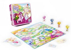 Size: 510x360 | Tagged: safe, derpibooru import, fluttershy (g3), pinkie pie (g3), rainbow dash (g3), sunny daze (g3), g3, board game, irl, photo, solo, stock image, toy