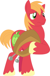 Size: 2364x3585 | Tagged: safe, artist:porygon2z, derpibooru import, big macintosh, earth pony, pony, leap of faith, male, simple background, solo, stallion, transparent background, vector