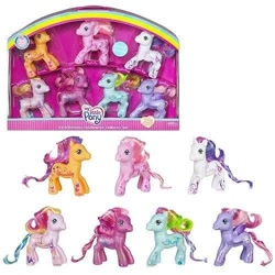 Size: 500x500 | Tagged: safe, derpibooru import, cheerilee (g3), pinkie pie (g3), rainbow dash (g3), scootaloo (g3), starsong, sweetie belle (g3), toola roola, g3, birthday, core seven, irl, photo, solo, stock image, toy