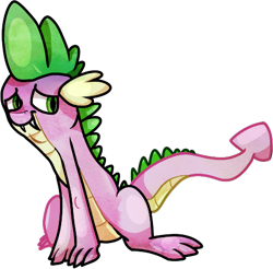 Size: 459x451 | Tagged: safe, artist:vampdoq, derpibooru import, spike, dragon, male, simple background, solo, transparent background