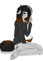 Size: 1200x1694 | Tagged: safe, artist:gretamacedonio, derpibooru import, oc, oc only, anthro, unguligrade anthro, anthro oc, clothes, cloven hooves, commission, simple background, solo, transparent background, unshorn fetlocks