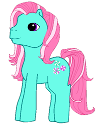 Size: 419x525 | Tagged: safe, artist:thewonderingbrony, derpibooru import, minty, g3, solo