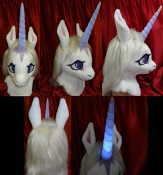 Size: 1189x1280 | Tagged: safe, artist:atalonthedeer, artist:dreamvisioncreations, derpibooru import, fursuit, irl, photo, ponified, the last unicorn