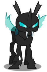 Size: 3257x5000 | Tagged: safe, artist:dashiesparkle, derpibooru import, thorax, changeling, the times they are a changeling, .svg available, angry, inkscape, ponyscape, simple background, solo, transparent background, vector