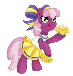 Size: 770x798 | Tagged: safe, artist:swasfews, derpibooru import, cheerilee, the cart before the ponies, cheerileeder, cheerleader, solo