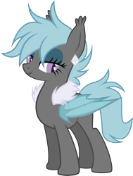 Size: 2362x3127 | Tagged: safe, artist:duskthebatpack, derpibooru import, oc, oc only, oc:fabulous frost, bat pony, pony, ear piercing, earring, fabulous, female, fluffy, jewelry, looking at you, mare, piercing, simple background, solo, transparent background, vector