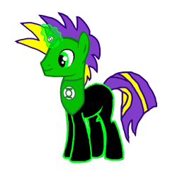 Size: 1152x1152 | Tagged: safe, artist:casey-the-unicorn, artist:motownwarrior01, derpibooru import, oc, oc only, oc:audio storm, base used, crossover, dc comics, green lantern, green lantern (comic), green lantern corps, horn ring, simple background, solo, transparent background