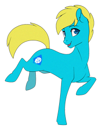 Size: 506x640 | Tagged: safe, artist:sugarcup, derpibooru import, oc, oc only, oc:photon jet, earth pony, pony, bucking, request, solo