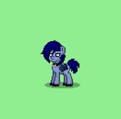 Size: 393x387 | Tagged: safe, derpibooru import, oc, oc only, oc:dyssomnia, bat pony, pony, night guard, pixel art, pony town, royal guard, solo