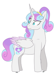 Size: 1024x1370 | Tagged: safe, artist:quincydragon, derpibooru import, princess flurry heart, older, solo