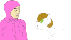 Size: 1920x1080 | Tagged: safe, artist:cold blight, derpibooru exclusive, derpibooru import, filthy frank, meme, pink guy, pink omega, retarded, trace