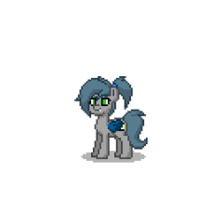 Size: 400x400 | Tagged: safe, derpibooru import, oc, oc only, oc:eclipse penumbra, bat pony, pony, green eyes, pixel art, pony town, ponytail