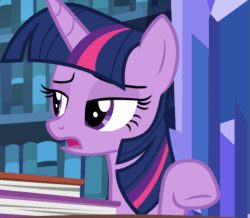 Size: 583x508 | Tagged: safe, derpibooru import, screencap, twilight sparkle, twilight sparkle (alicorn), alicorn, pony, the fault in our cutie marks, animated, gif, solo, talking, waving