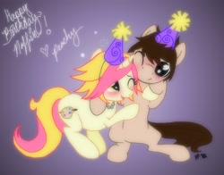 Size: 2168x1700 | Tagged: safe, artist:peachpalette, derpibooru import, oc, oc only, oc:peach palette, hat, party hat