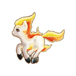 Size: 3000x3000 | Tagged: safe, artist:bean-sprouts, derpibooru import, crossover, pokémon, ponified, ponyta, simple background, solo, transparent background