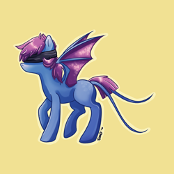 Size: 3000x3000 | Tagged: safe, artist:bean-sprouts, derpibooru import, crossover, pokémon, ponified, simple background, solo, zubat