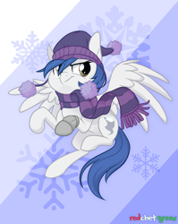 Size: 1000x1259 | Tagged: safe, artist:redchetgreen, derpibooru import, oc, oc only, pegasus, pony, amputee, clothes, hat, prosthetic limb, prosthetics, scarf, solo