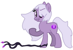 Size: 860x600 | Tagged: safe, artist:cleverderpy, derpibooru import, amethyst (steven universe), crossover, crystal gems, gem, lips, solo, steven universe, whip