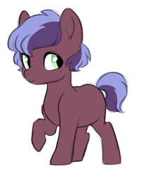 Size: 1236x1517 | Tagged: safe, artist:kianamai, derpibooru import, oc, oc only, oc:tacet, female, filly, kilalaverse, kilalaverse ii, next generation, offspring, parent:button mash, parent:sweetie belle, parents:sweetiemash, simple background, solo