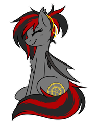 Size: 783x1021 | Tagged: safe, artist:ruef, derpibooru import, oc, oc only, oc:tomoko tanue, bat pony, pony, fallout equestria, female, mare, ponytail, solo