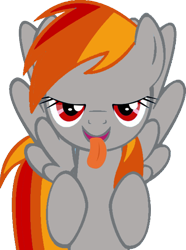 Size: 476x640 | Tagged: safe, artist:goldenacorn93, derpibooru import, oc, oc only, oc:tridashie, pegasus, pony, not rainbow dash, recolor, solo