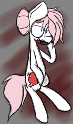 Size: 981x1658 | Tagged: safe, artist:booker-the-dewitt, derpibooru import, nurse redheart, pony, sketch