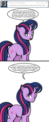 Size: 485x1205 | Tagged: safe, artist:dekomaru, twilight sparkle, pony, ask, solo, tumblr, tumblr:ask twixie