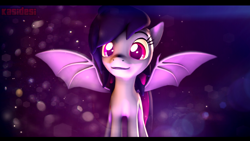 Size: 1920x1080 | Tagged: safe, artist:alcohors, derpibooru import, oc, oc only, bat pony, pony, 3d, solo