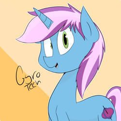 Size: 2000x2000 | Tagged: safe, artist:goldenled, oc, oc only, oc:gyro tech, pony, unicorn, male, solo