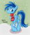 Size: 1485x1729 | Tagged: safe, artist:replacer808, derpibooru import, oc, oc only, oc:happy dream, pegasus, pony, christmas, clothes, scarf, snow, snowfall, solo