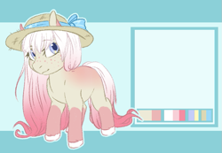 Size: 865x600 | Tagged: safe, artist:somepony-ul, derpibooru import, oc, oc only, earth pony, pony, adoptable, cute, pink, reference sheet, solo