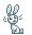 Size: 30x32 | Tagged: safe, artist:saby, derpibooru exclusive, derpibooru import, angel bunny, rabbit, pixel art, simple background, sitting, solo, transparent background, true res pixel art