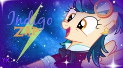 Size: 1280x716 | Tagged: safe, artist:yaycelestia0331, derpibooru import, indigo zap, equestria girls, clothes, crystal prep academy uniform, equestria girls ponified, ponified, school uniform