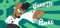 Size: 986x459 | Tagged: safe, artist:burrburro, derpibooru import, clothes, janelle monae, ponified, solo, tuxedo