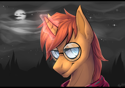 Size: 1024x717 | Tagged: safe, artist:enjaadjital, derpibooru import, pony, unicorn, glasses