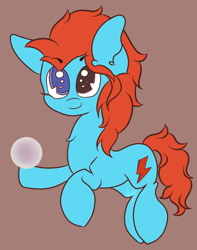 Size: 756x960 | Tagged: safe, artist:hedgehog-plant, derpibooru import, oc, oc only, earth pony, pony, brown background, heterochromia, simple background, smiling, solo