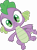 Size: 3598x4896 | Tagged: safe, artist:chiptunebrony, derpibooru import, barb, spike, dragon, barbabetes, bouncing, cute, floating, rule 63, rule63betes, simple background, surprised, transparent background, vector, vector edit