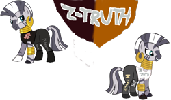 Size: 2320x1368 | Tagged: safe, artist:skulluigi, derpibooru import, zecora, zebra, 1000 hours in ms paint, bracelet, crossover, ear piercing, earring, jewelry, ms paint, parody, piercing, r-truth, solo, wrestling, wwe