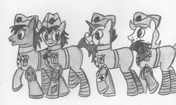 Size: 563x336 | Tagged: safe, artist:estorianarmy321, derpibooru import, oc, oc only, medals, soldier pony, us marines, world war i