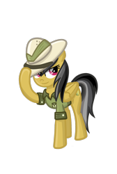 Size: 1260x1872 | Tagged: safe, artist:thecheeseburger, daring do, pegasus, pony, clothes, hat, simple background, smiling, solo, transparent background