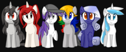 Size: 479x200 | Tagged: safe, artist:marytheechidna, pony, console ponies, famicom, gamecube, nintendo, nintendo 64, nintendo entertainment system, simple background, super nintendo, video game, wii