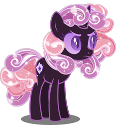 Size: 6500x6970 | Tagged: safe, artist:orin331, sweetie belle, absurd resolution, cute, evil, frown, glare, i really like her mane, nightmare sweetie belle, nightmarified, simple background, solo, sparkles, the cmc's cutie marks, transparent background