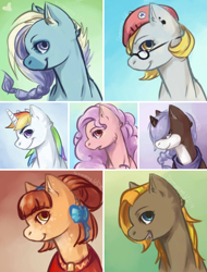 Size: 540x710 | Tagged: safe, artist:somepony-ul, derpibooru import, oc, oc only, pony, unicorn, female, glasses, mare, solo