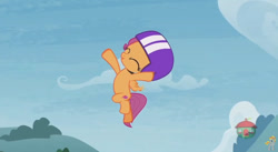 Size: 844x462 | Tagged: safe, screencap, scootaloo, pony, forever filly, scootaloo can fly, solo