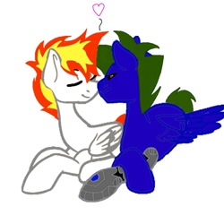 Size: 782x782 | Tagged: safe, derpibooru import, oc, oc only, oc:firestorm, oc:frost flash, pegasus, pony, gay, male, nuzzling, shipping